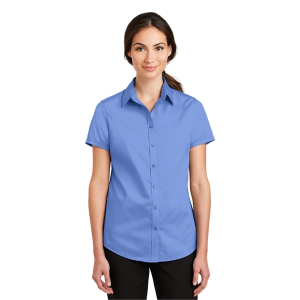 Port Authority® Ladies Short Sleeve SuperPro Twill Shirt