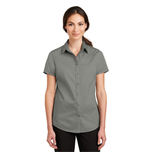 Port Authority® Ladies Short Sleeve SuperPro Twill Shirt