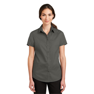 Port Authority® Ladies Short Sleeve SuperPro Twill Shirt